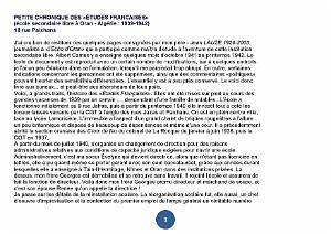 PETITE CHRONIQUE DES ETUDES FRANCAISES-ECOLE LIBRE D ORAN